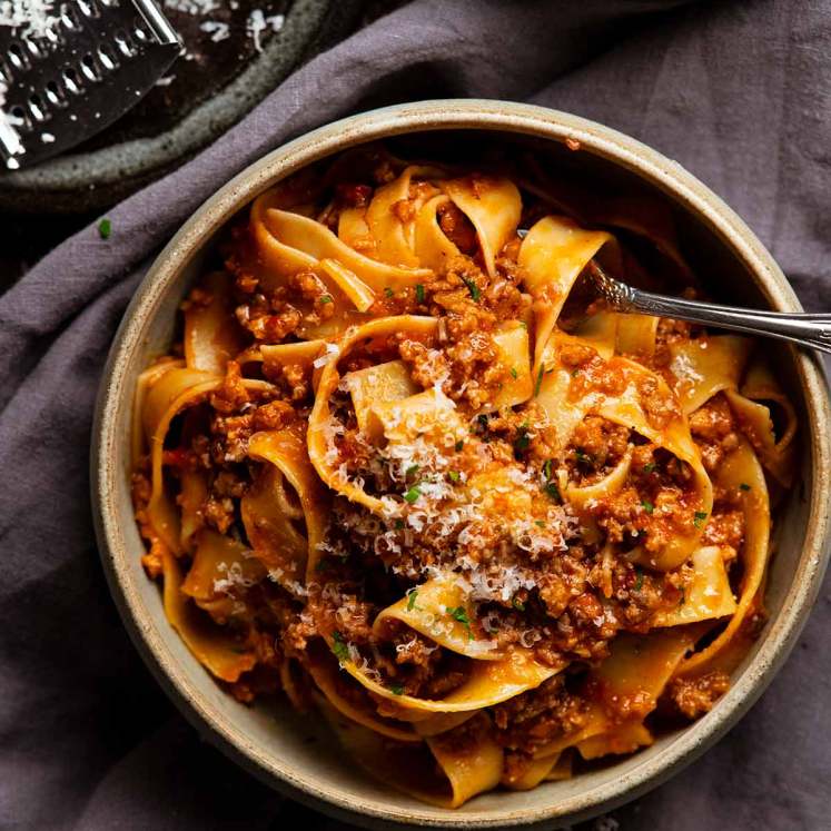 Sausage Ragu with Pappardelle Pasta post thumbnail image