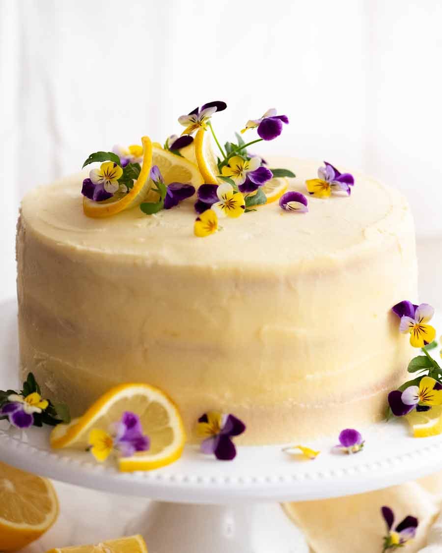 Whole Lemon Cake with Fluffy Lemon Frosting