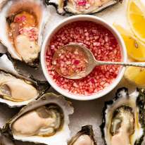 Mignonette sauce for oysters