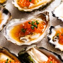 Tetsuya oysters with Japanese dressing