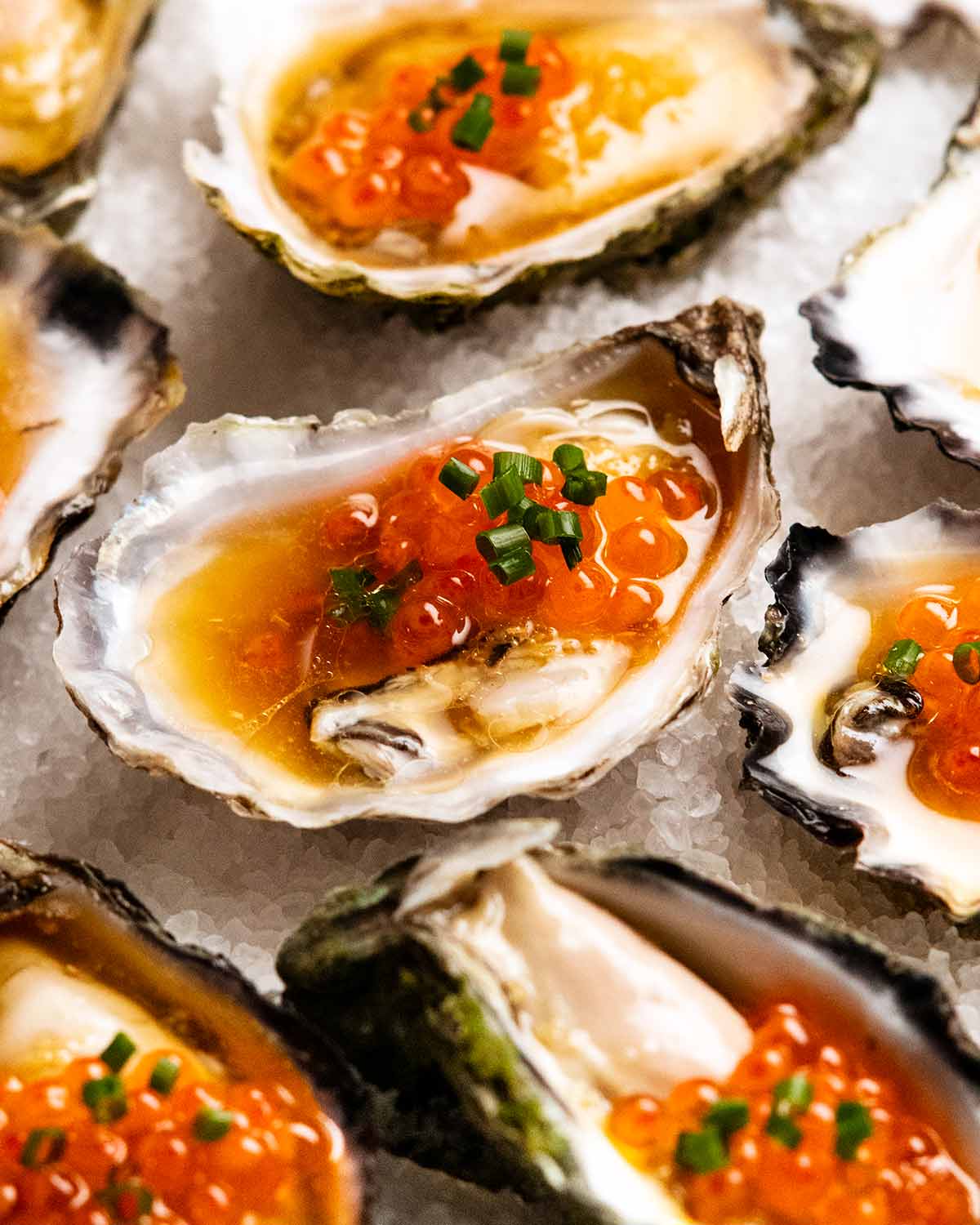 Tetsuya oysters with Japanese dressing