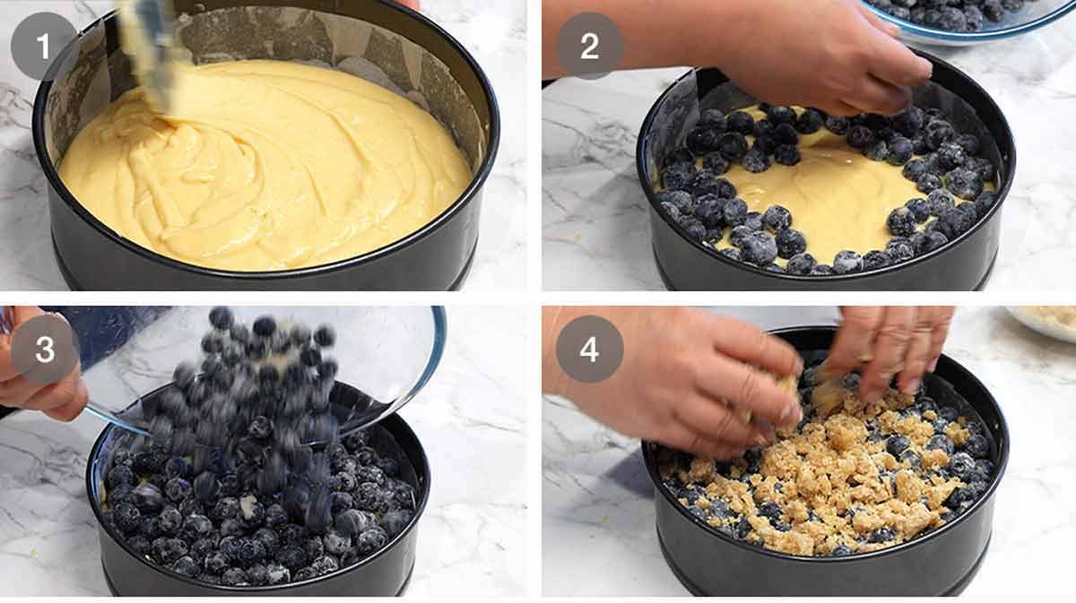 How to make Bursting Blueberry Crumb Cake