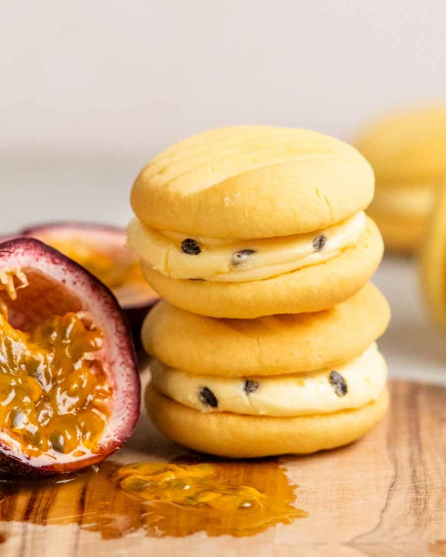 Passionfruit Melting Moments