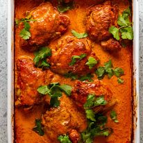 Freshly made One-pan Baked Butter Chicken