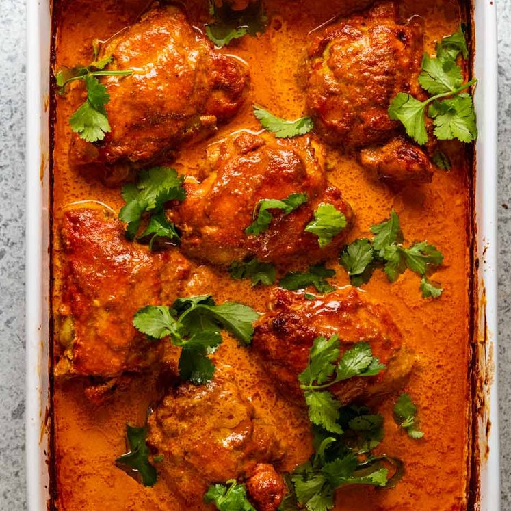 Freshly made One-pan Baked Butter Chicken