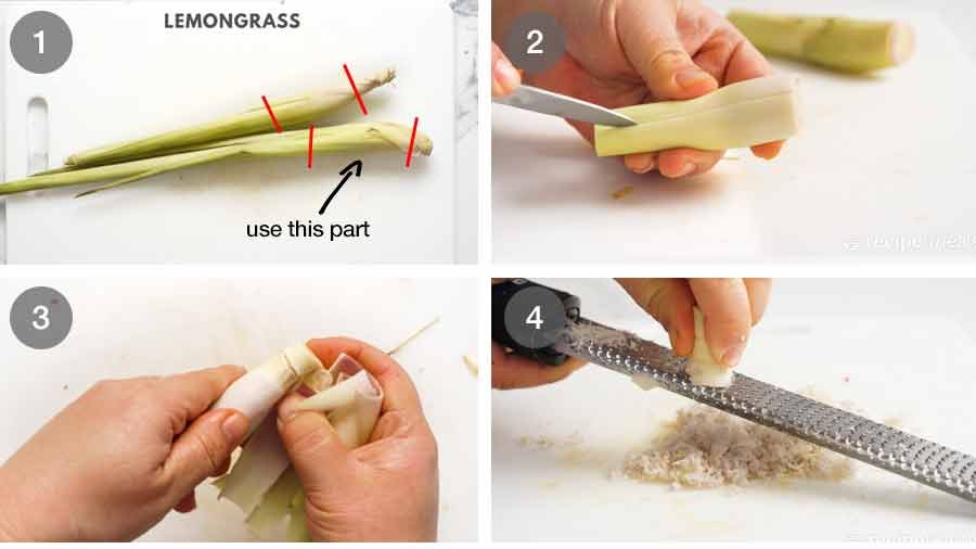 Ingredients in Thai Yellow Curry - lemongrass