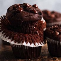 Close up of best Chocolate Muffins