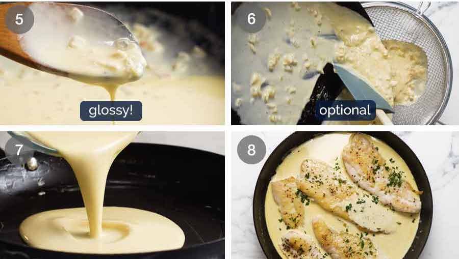 How to make Fish with white wine sauce