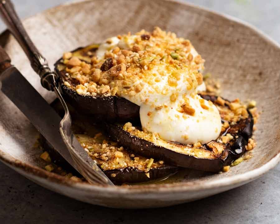 Dukkah eggplant