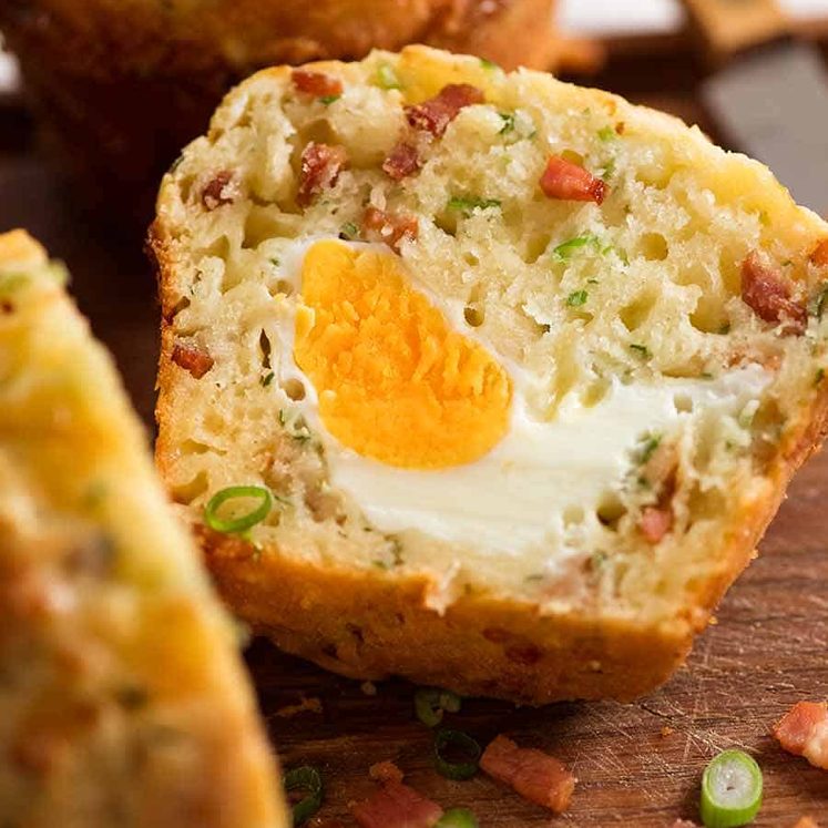 Breakfast Muffin with whole egg inside