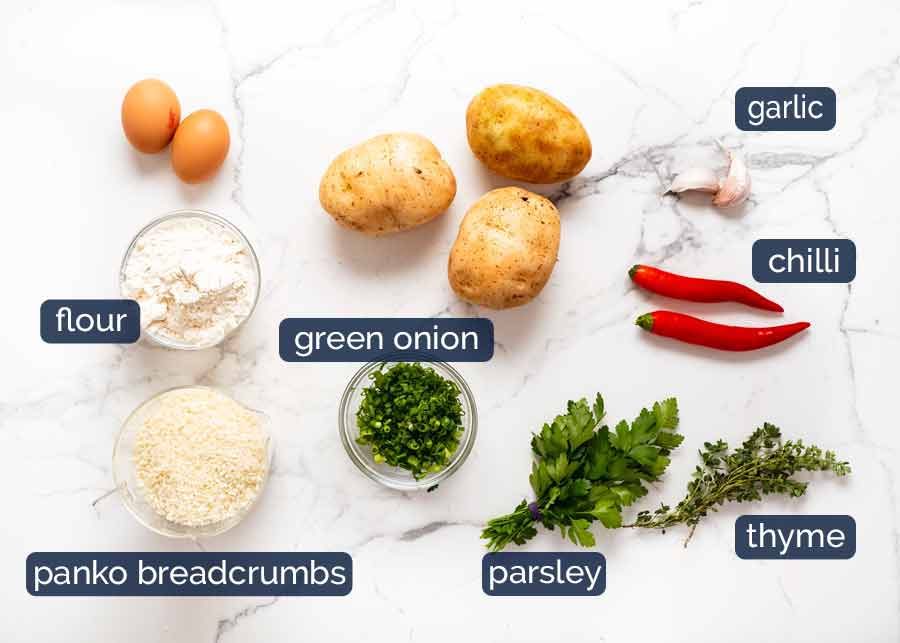 Fish cakes ingredients