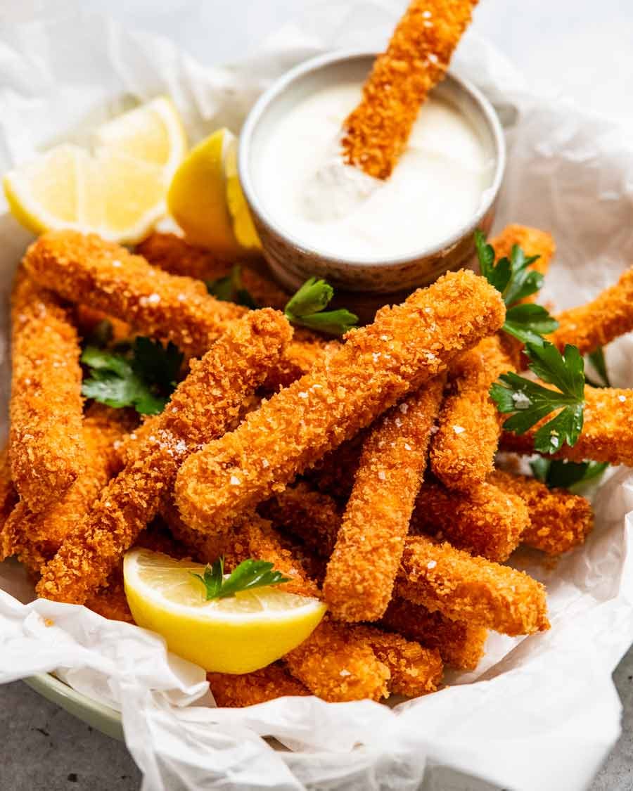 Bowl of freshly made Haloumi fries