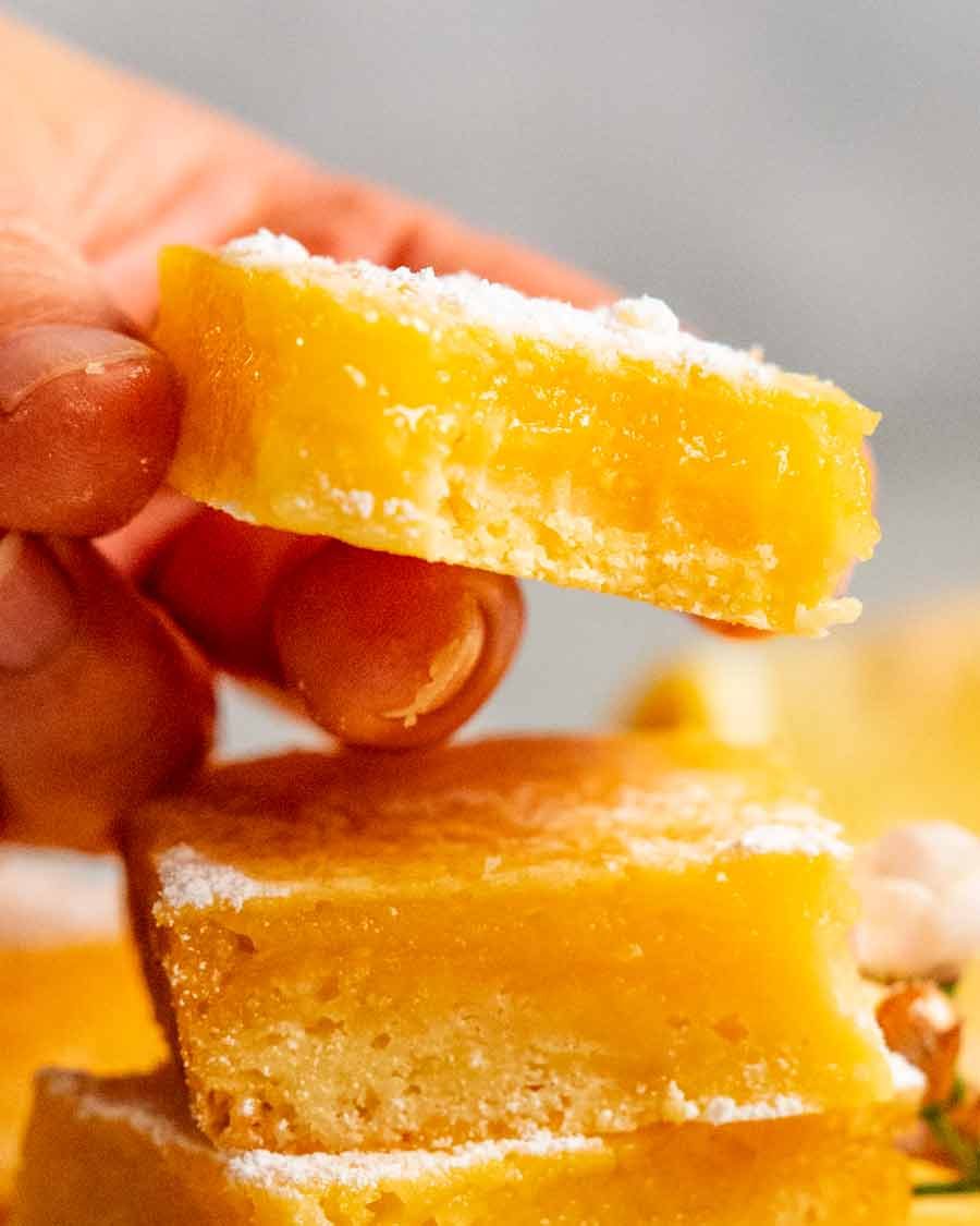 Inside of Easy Lemon Bars