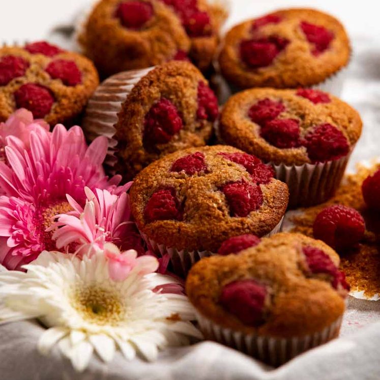 Pile of freshly baked Up-and-go breakfast muffins