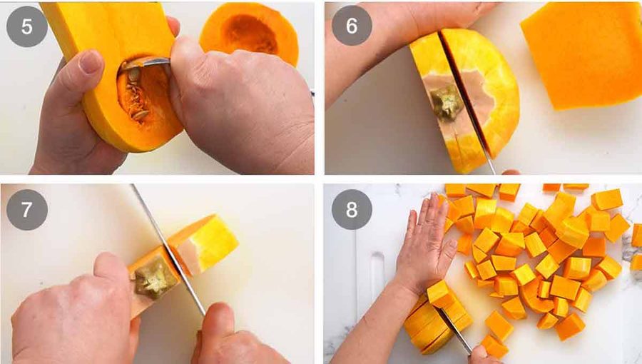 How to cut butternut squash