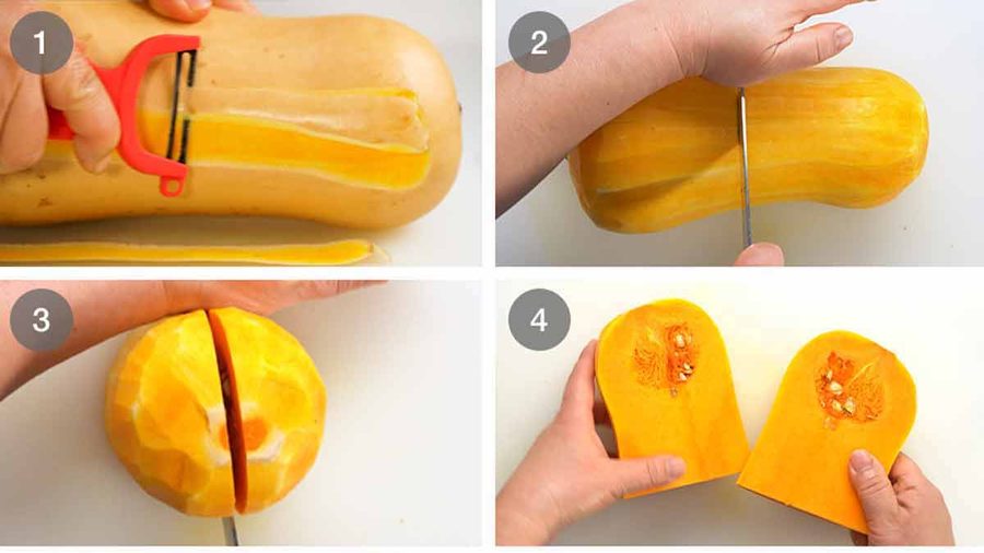 How to cut butternut squash