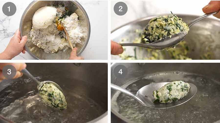 How to make Malfatti - Italian Spinach Ricotta Dumplings