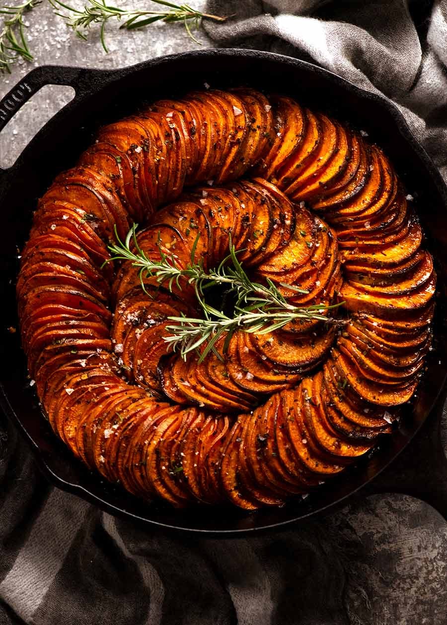 Overhead photo of Sweet Potato Bake( side dish)