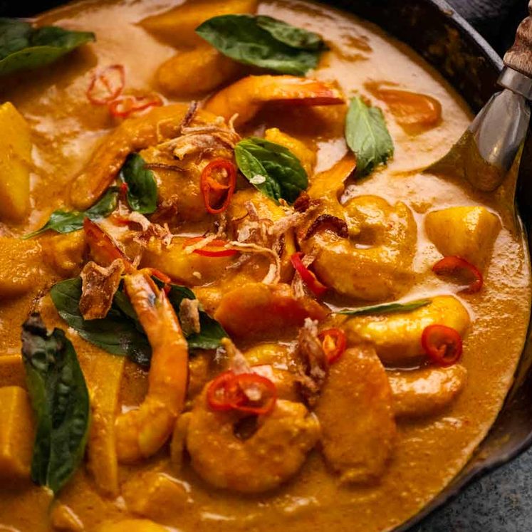 Freshly made Thai Yellow Curry