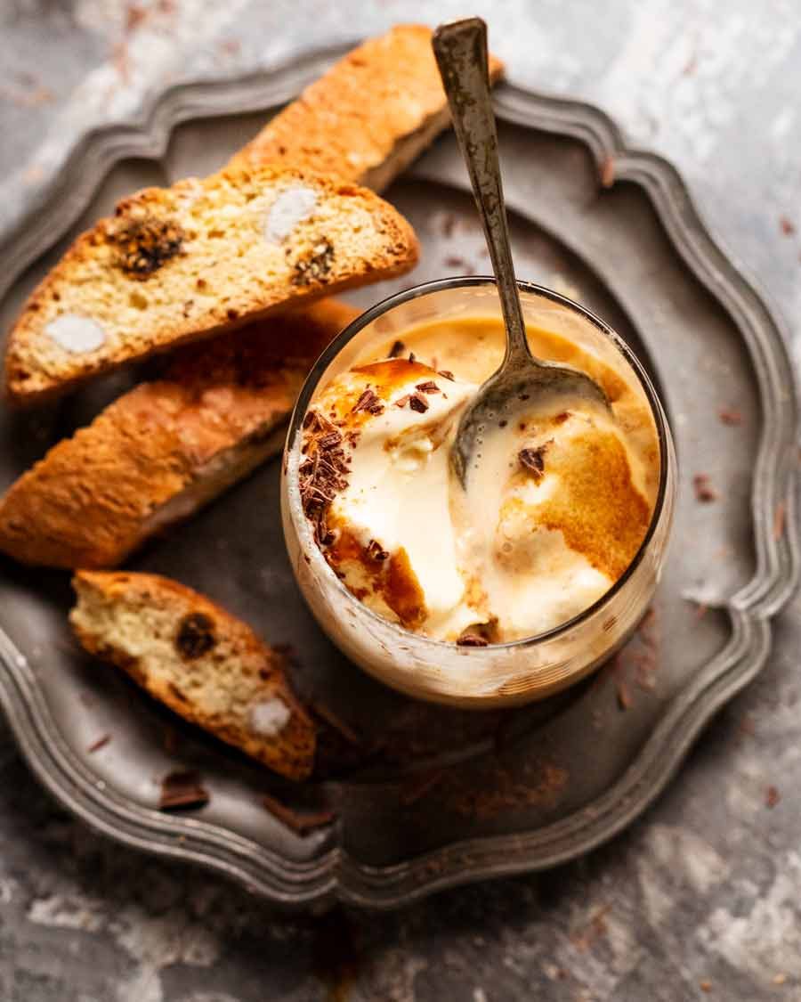 Overhead photo of Affogato