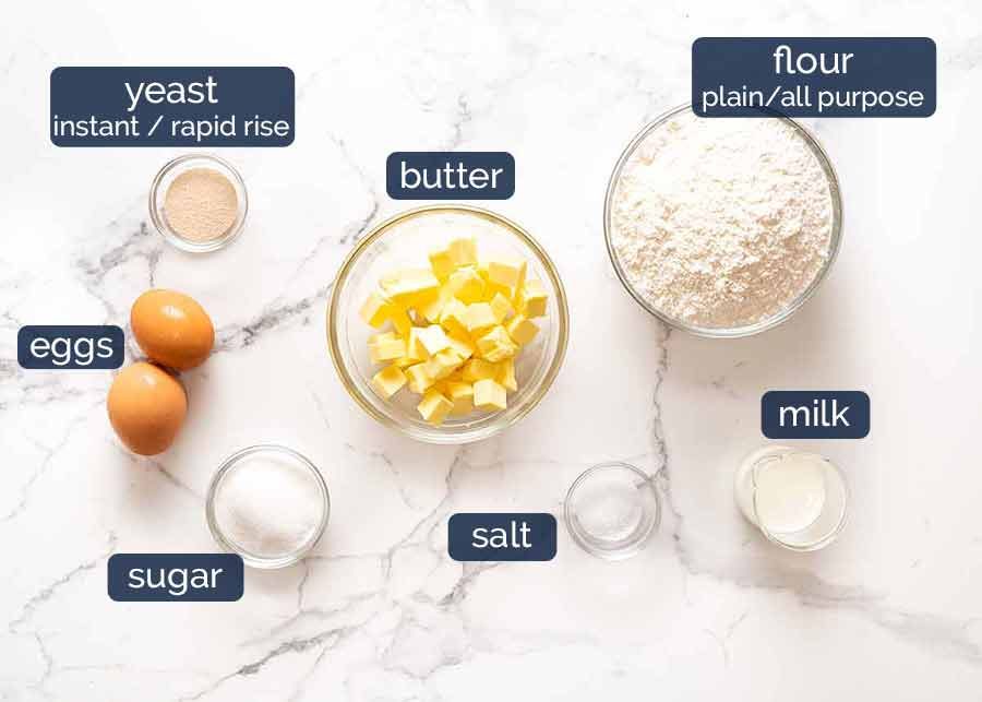 Ingredients in Brioche