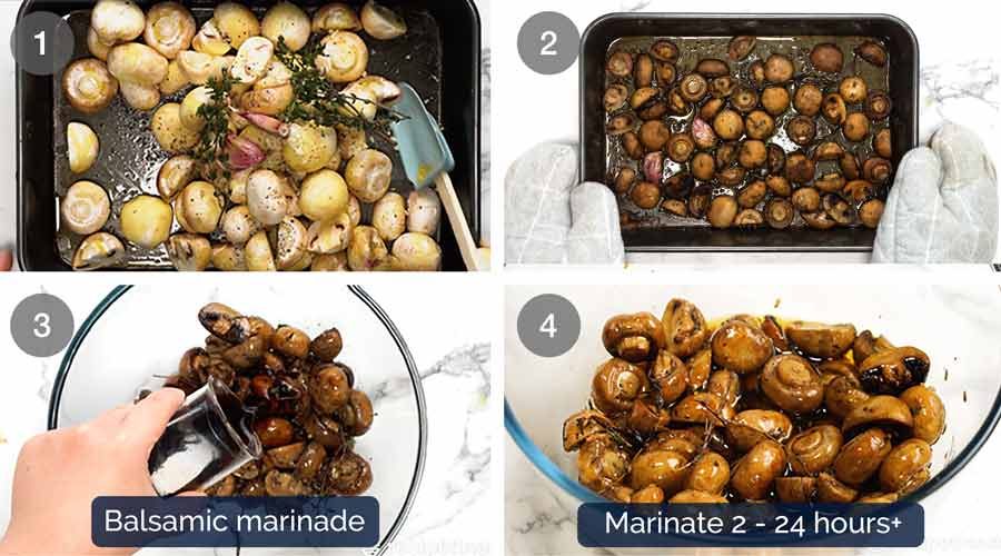 How to make Balsamic marinated mushrooms