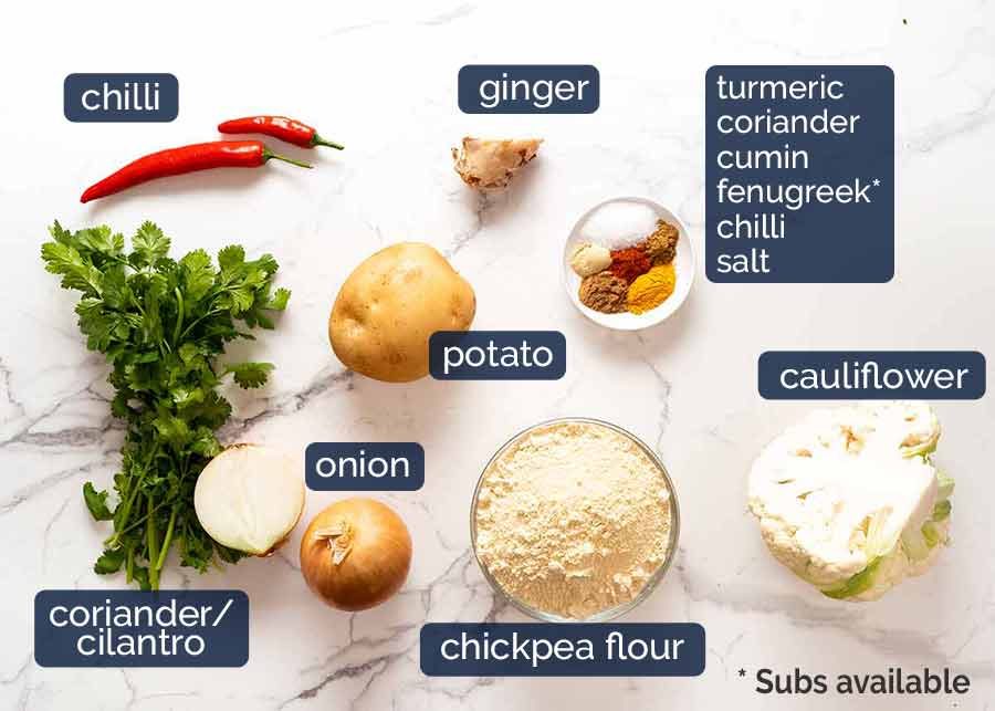 Ingredients in Pakora