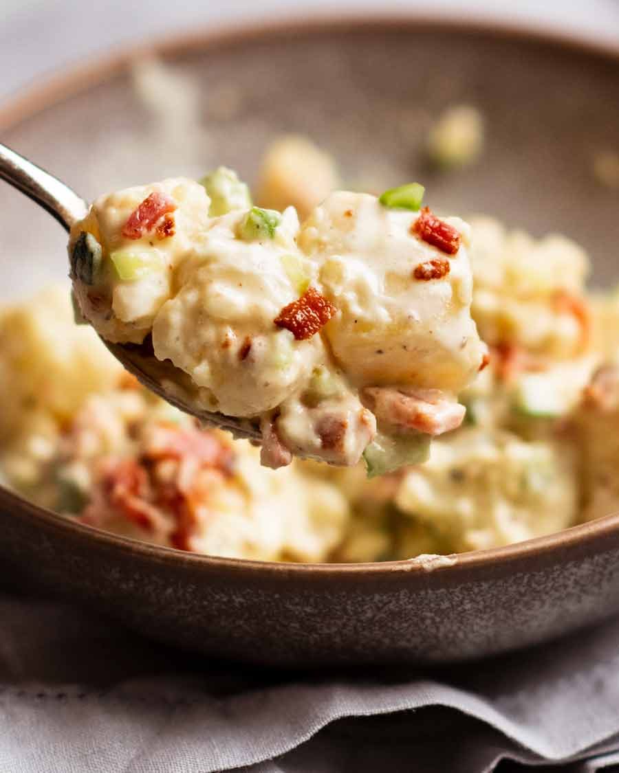 Close up of Best potato salad