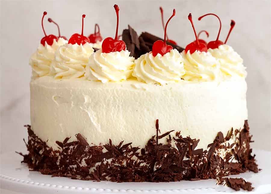 Side photo of Black Forest Cake