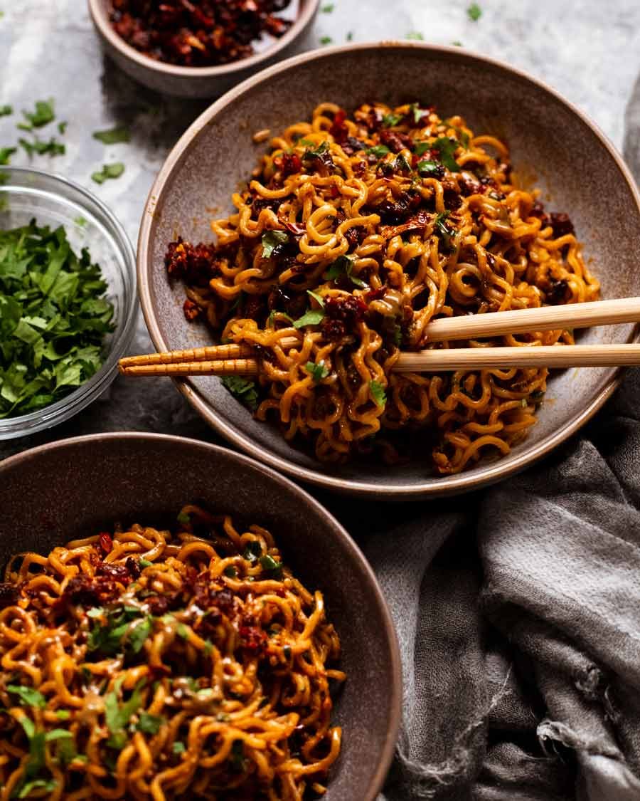 Chilli crisp noodles