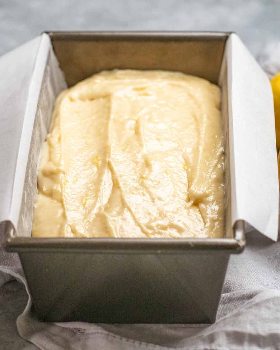 Making Glazed lemon loaf