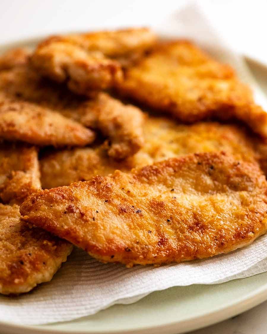 Crispy Parmesan Crusted Chicken for Chicken Piccata