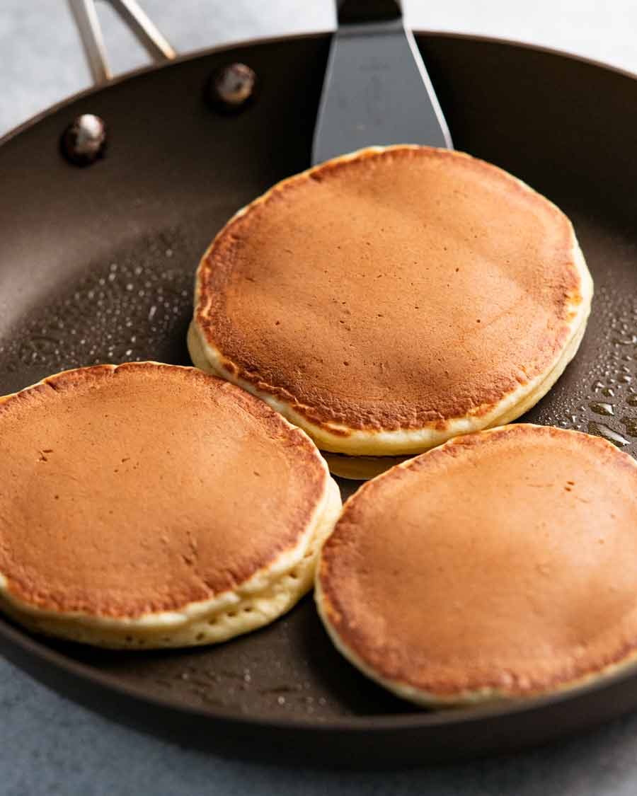 Freshly cooked Ricotta pancakes