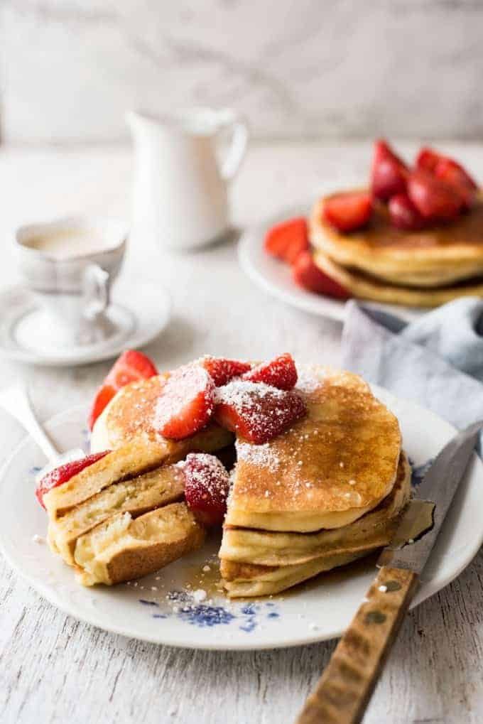 Ricotta Pancakes - So much more moist than ordinary pancakes - and so easy to make!