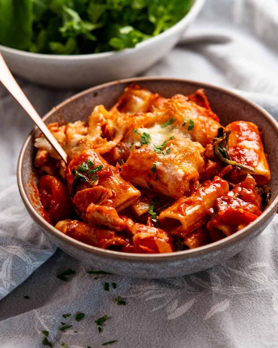 Bowl of Chicken pasta bake