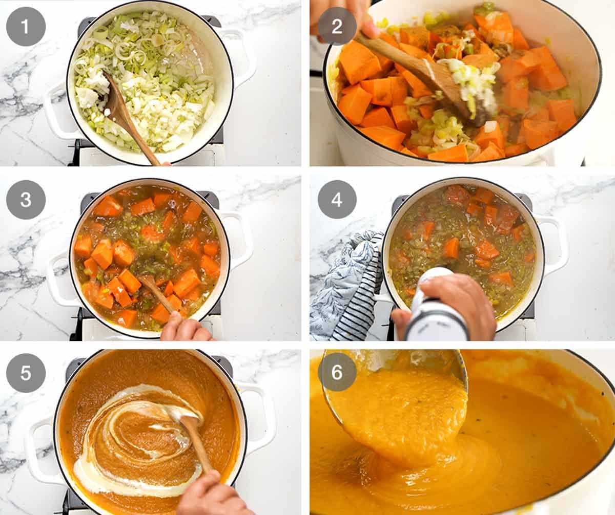 How to make sweet potato soup