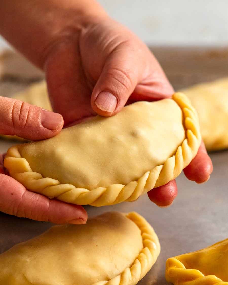 Wrapping Beef empanadas