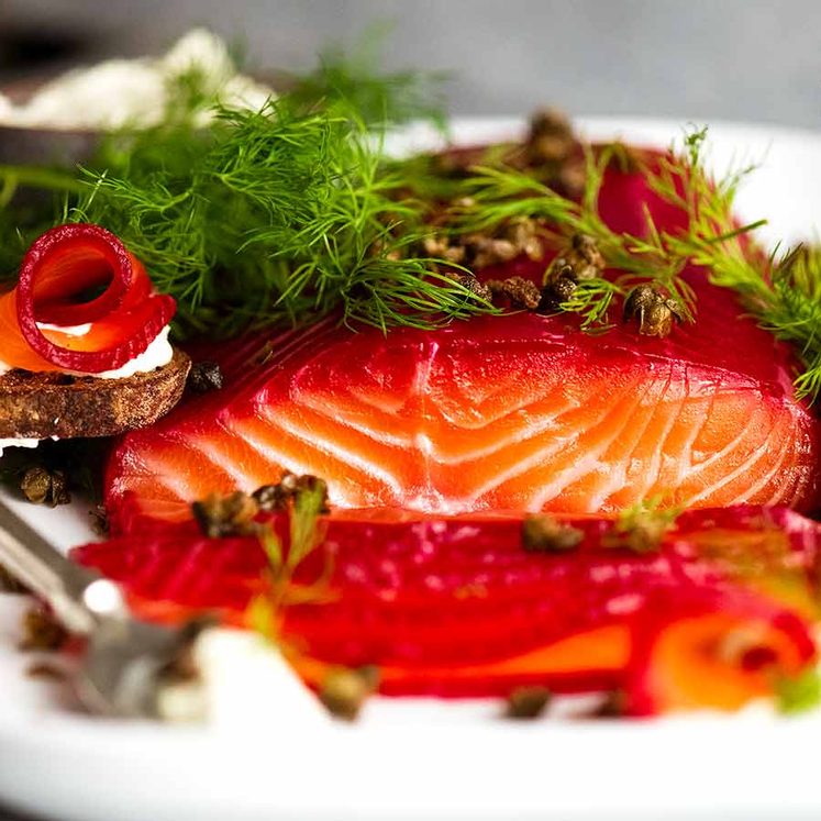 Beetroot Cured Salmon (Gin or Vodka) post thumbnail image