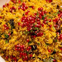 Close up photo of Jewelled rice pilaf