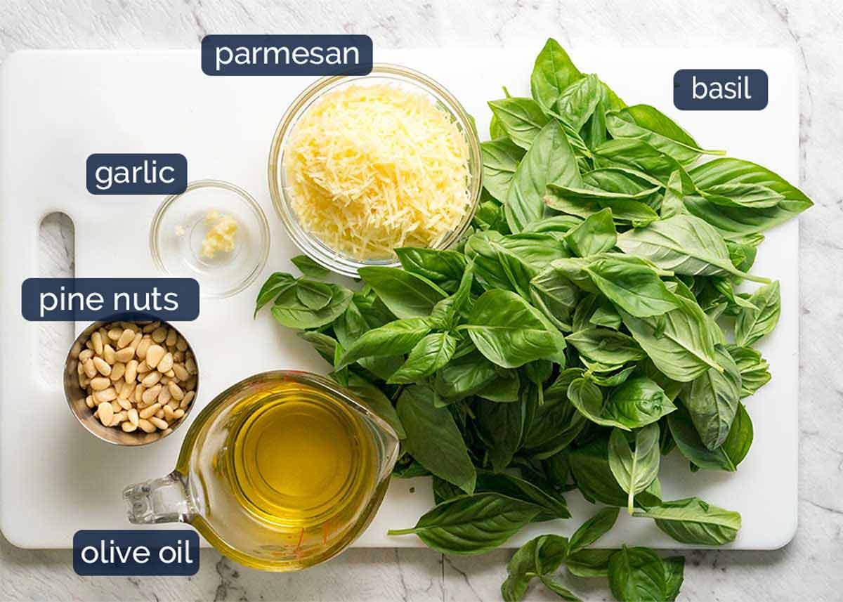 Pesto ingredients