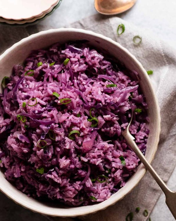 Purple rice (red cabbage rice) post thumbnail image