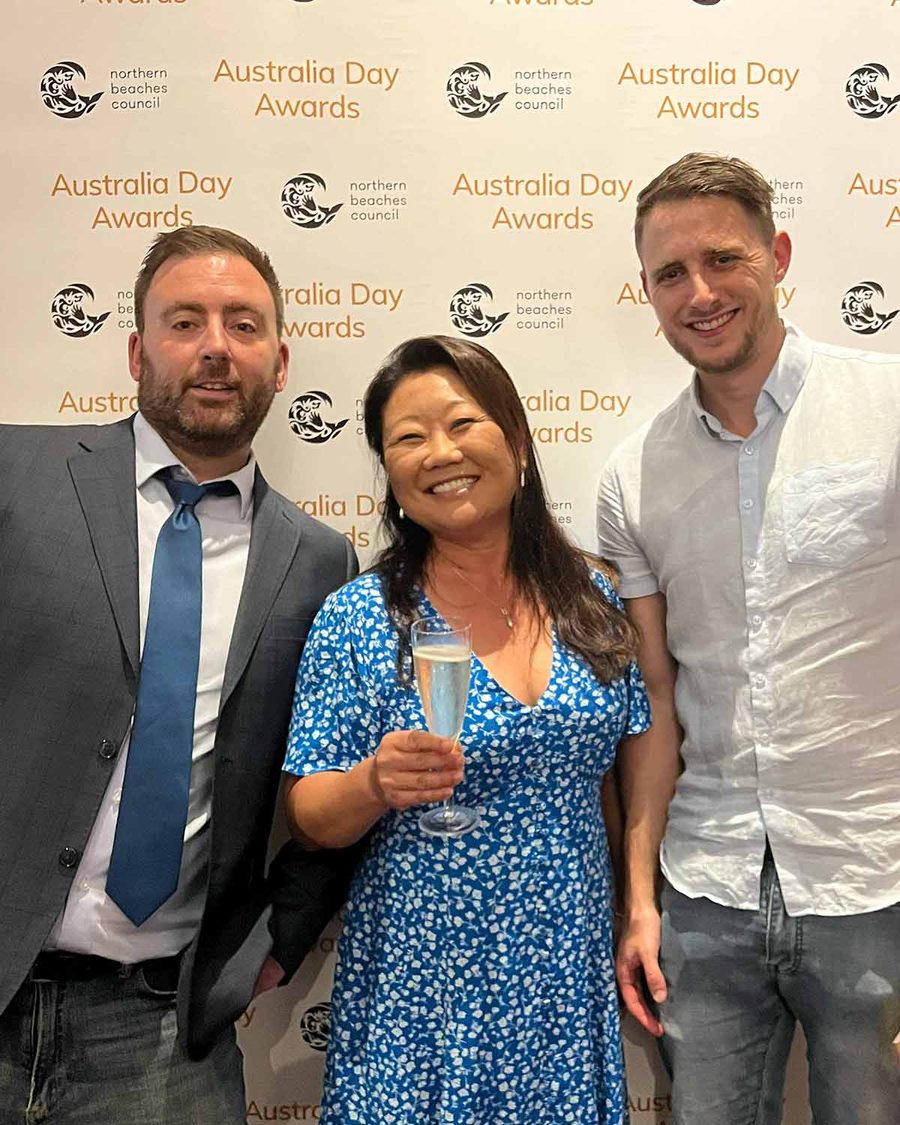 Australia Day Award 2023 Nagi Maehashi, Jean-Baptiste Alexandre and Stephen Fixter