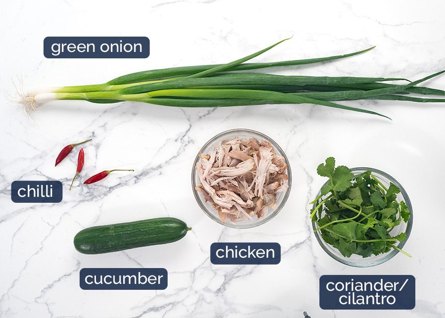 Chicken Banh Mi ingredients