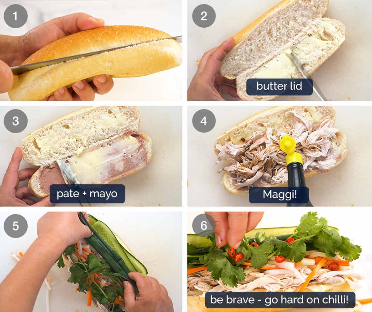 How to make Chicken banh mi