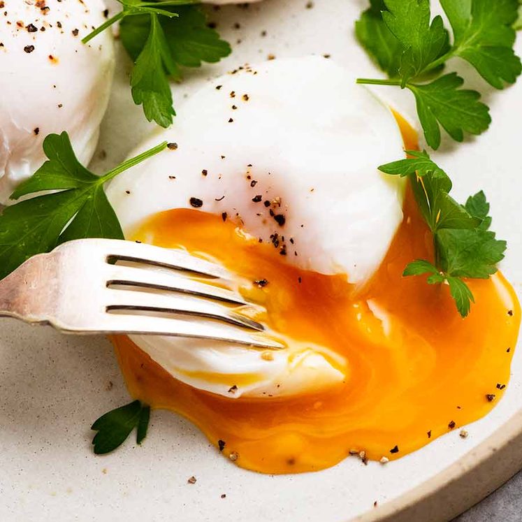 Poached Eggs on a plate