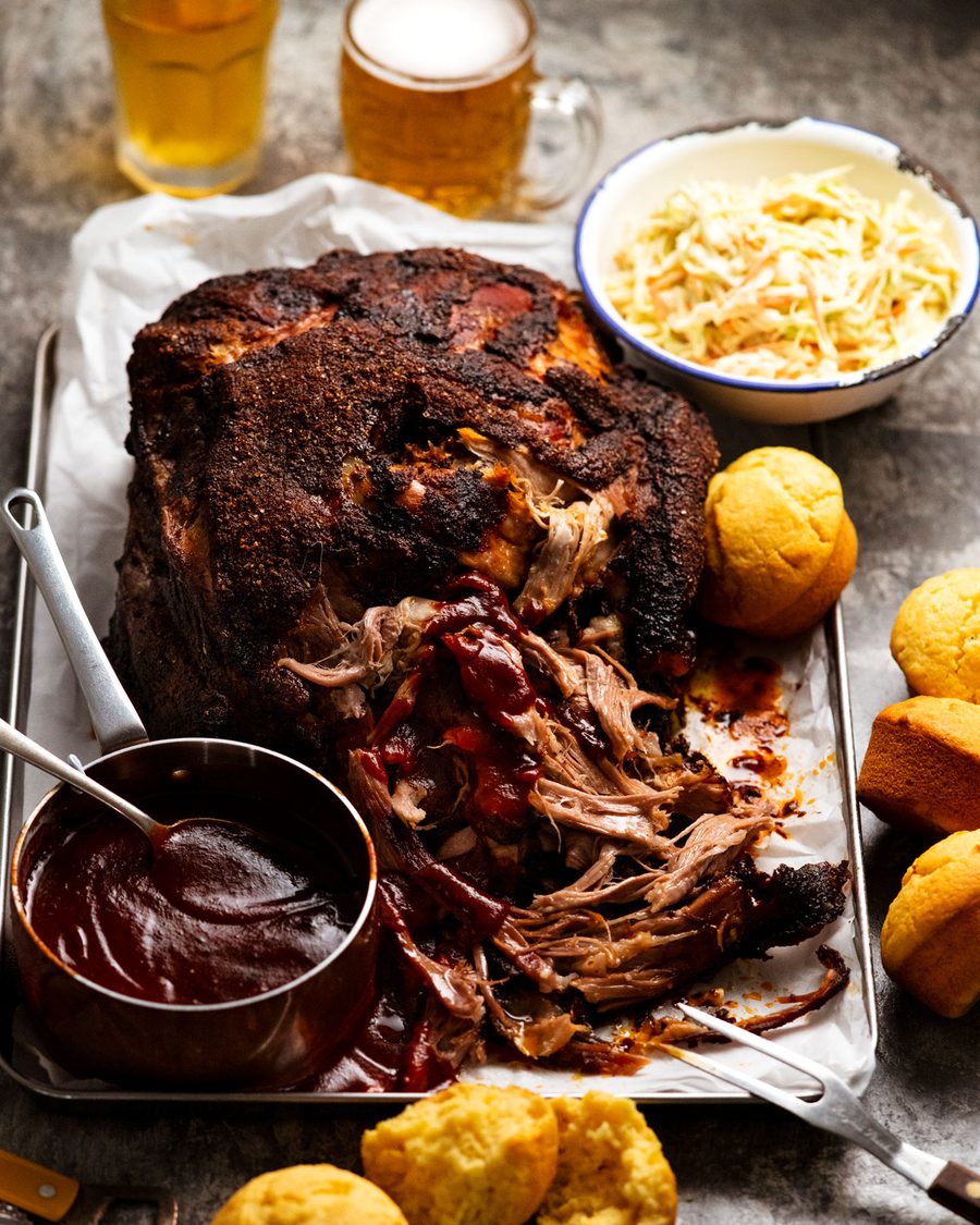 12-hour-bbq-pulled-pork_7-3 My best pulled pork with a side of Coleslaw and beer to wash it down