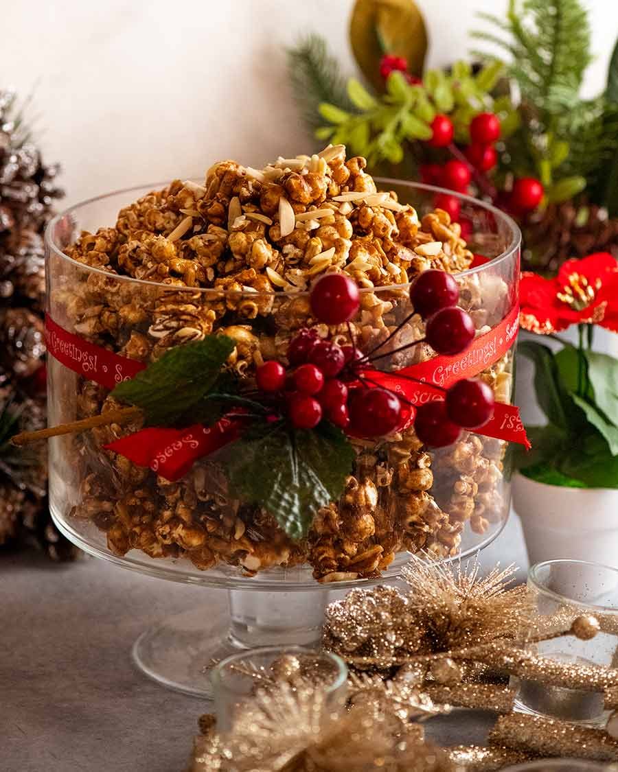 holiday-caramel-popcorn_3-1 Bowl of Christmas Popcorn Candy