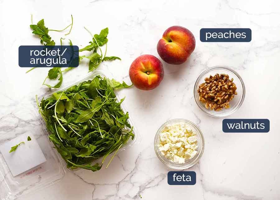 peach-salad-ingredients Peach Salad ingredients
