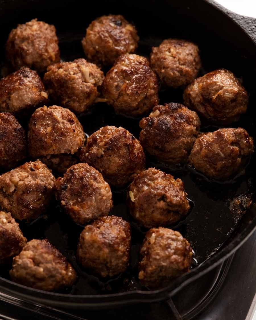salisbury-steak-meatballs_4 Seared Salisbury steak meatballs