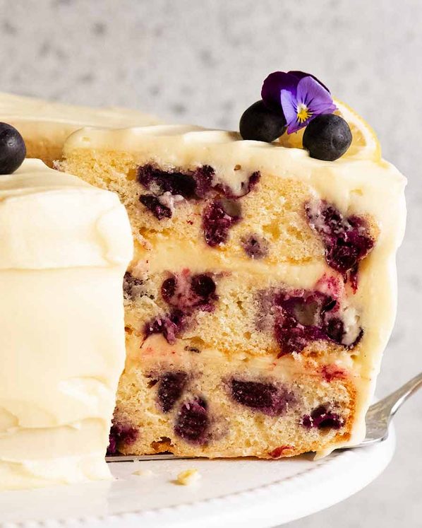 Blueberry Cake with Lemon Frosting post thumbnail image